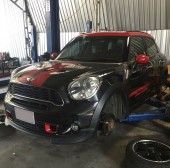 ตรวจผ้าเบรค เช็คระยะ มินิ คูเปอร์ เอส