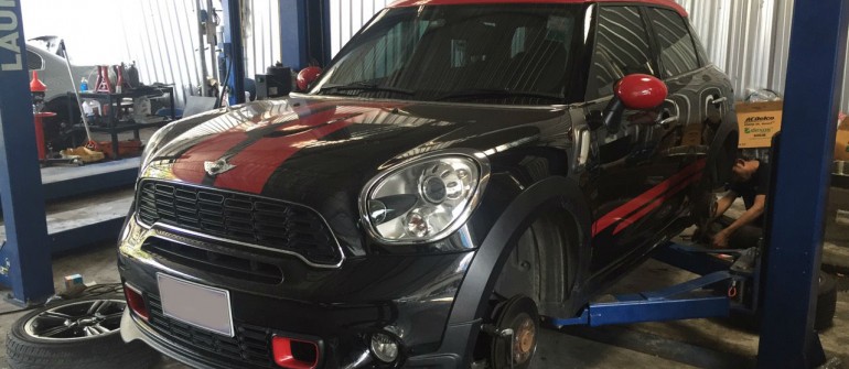 ตรวจผ้าเบรค เช็คระยะ มินิ คูเปอร์ เอส